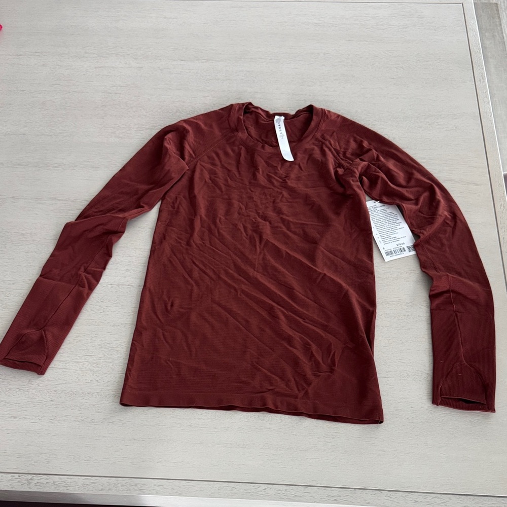 lululemon athletica Swiftly 2.0 long sleeve  in date brown